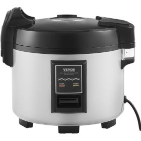 VEVOR Commercial Rice Cooker, 60-Cup Rice Cooker, 13.74 Qt / 13 Liter Large Rice Cooker and Warmer with Nonstick Inner Pot
