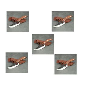 Forged Small Kitchen  Boning Knife (Option: 5PCSBoningKnife LeatherCaseL)