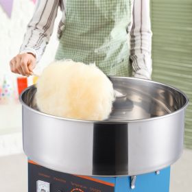 Electric Cotton Candy Machine, 1000W Candy Floss Maker, Commercial Cotton Candy Machine With Stainless Steel Bowl, Sugar Scoop, And Drawer, Perfe (Option: Blue)